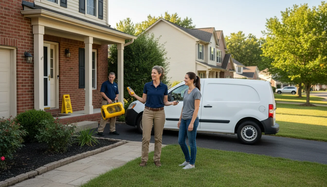 Water restoration image for Water Damage & Restoration Services in Chester, AR